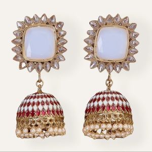Indo Western Women Jhumki Earrings